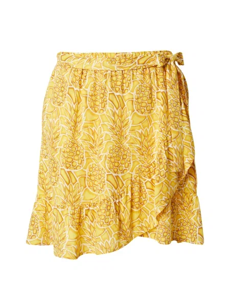 ONLY Fustă NOVA galben alb