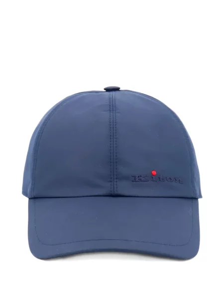 Șapcă Kiton cu broderie albastru