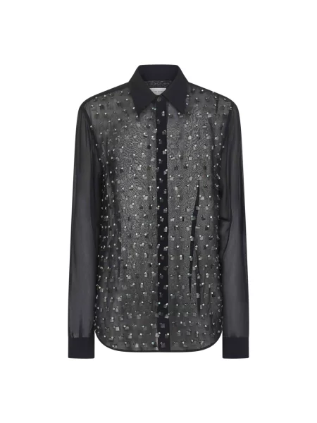 Koszula Dries Van Noten niebieska