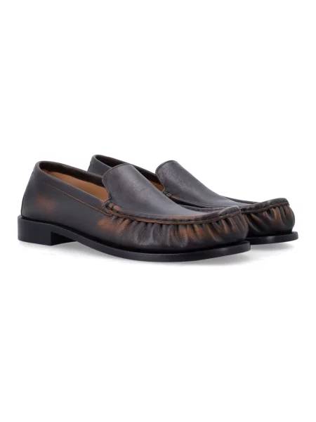 Półbuty Dries Van Noten skórzane brązowe