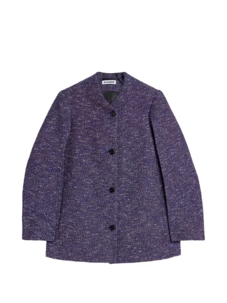 Geacă Jil Sander de lână violet