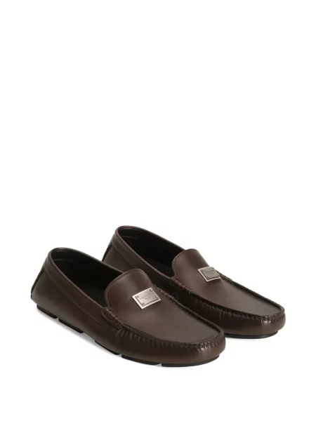 Pantofi loafer Dolce & Gabbana din piele maro