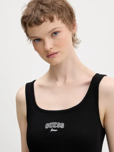 Топ Guess Jeans чорний
