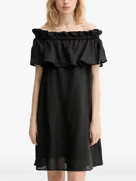 Rochie mini Marc O'polo cu umerii deschiși negru