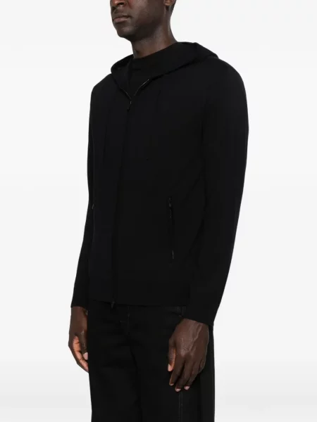 Вълнен пуловер Emporio Armani черно