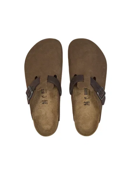 Papuci Birkenstock din piele maro