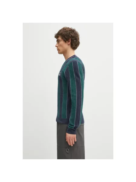 Martine Rose longsleeve Sporty Logo Crew Neck zielona
