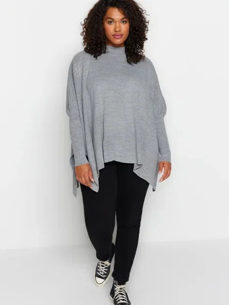 Pulover Trendyol melange gri