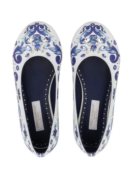 Dětské baleríny Dolce & Gabbana bílé