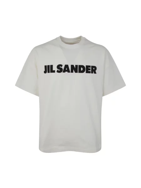 Koszulka Jil Sander z logo biała