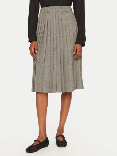 Rinascimento Fustă plisată gri