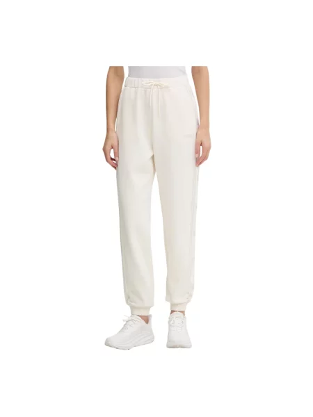 Spodnie dresowe GUESS Octavia Jogger White Glam M beżowe