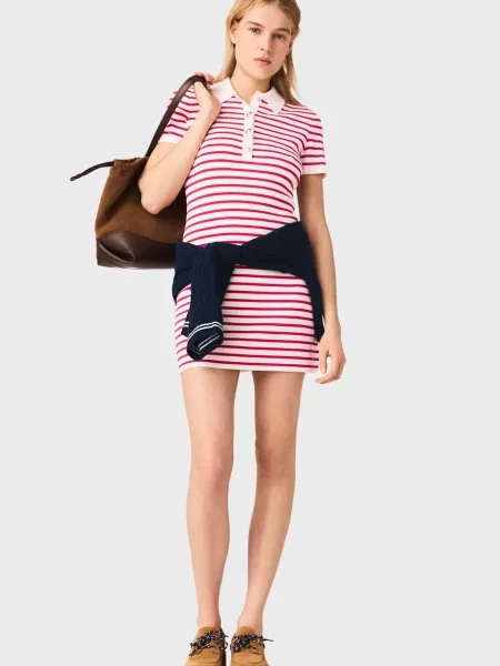 Смугаста сукня Maje