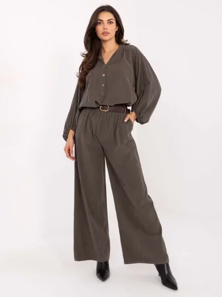 Pantaloni Italy Moda maro