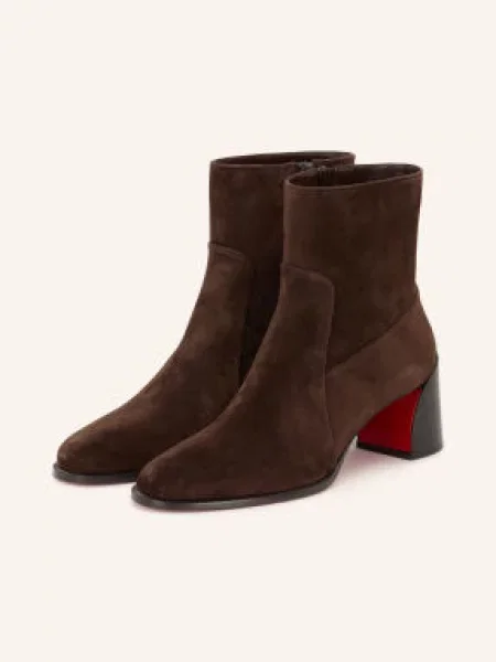 Christian Louboutin Kotníkové Boty Ira tmavě hnědá