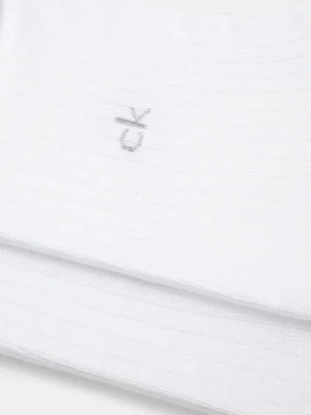 Vysoké dámske ponožky Calvin Klein biela