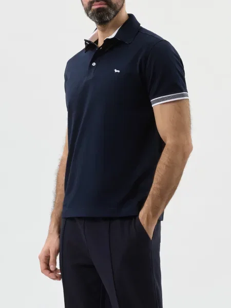 Поло Harmont&blaine синее