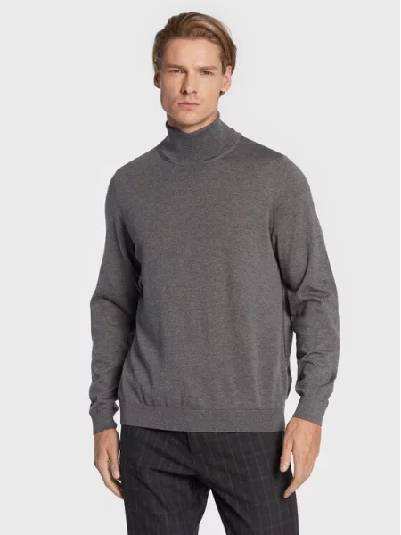 Sweter Hugo wełniany szary