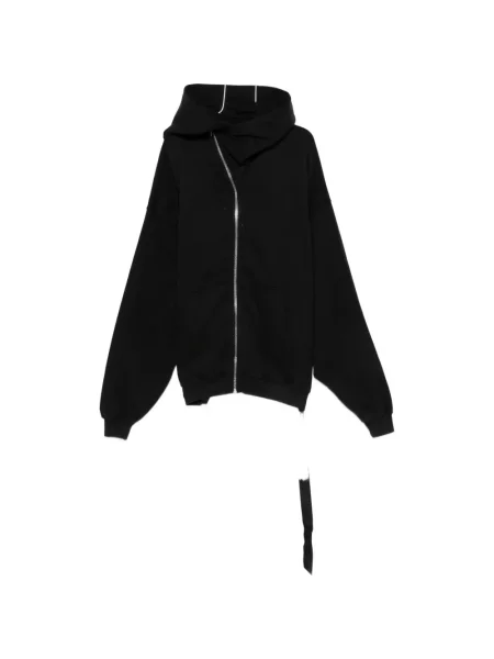 Lung hanorac cu glugă Rick Owens Drkshdw asimetric negru