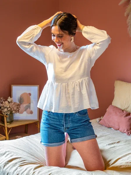 Blúzka Céleste biela
