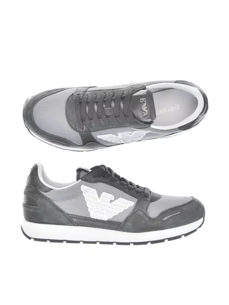 Sneakersy Emporio Armani skórzane czarne