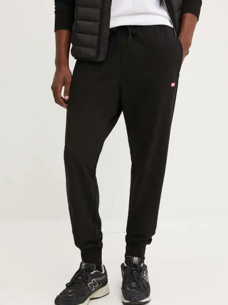 Diesel pantaloni de trening neted negru