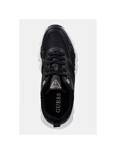 Sneakersy Guess skórzane czarne