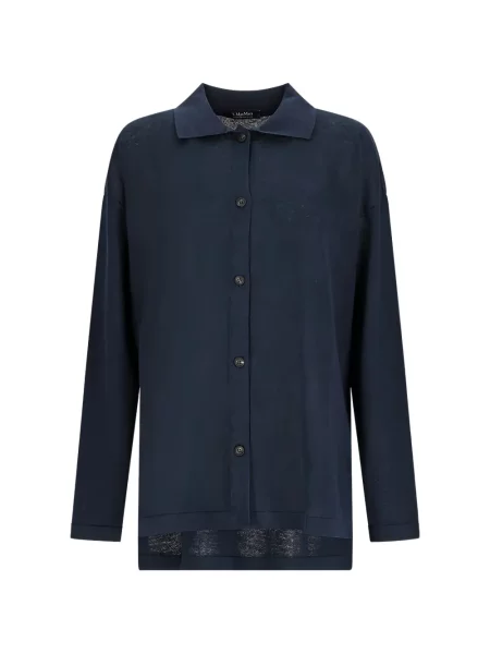 Gulerat cardigan 's Max Mara albastru
