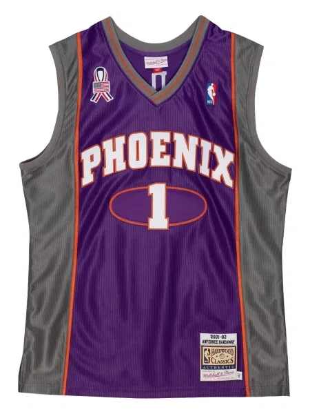 Cămașă Mitchell & Ness din jerseu violet