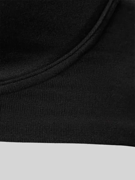Biustonosz o kroju slim fit z mieszanki bawełny Schiesser czarny
