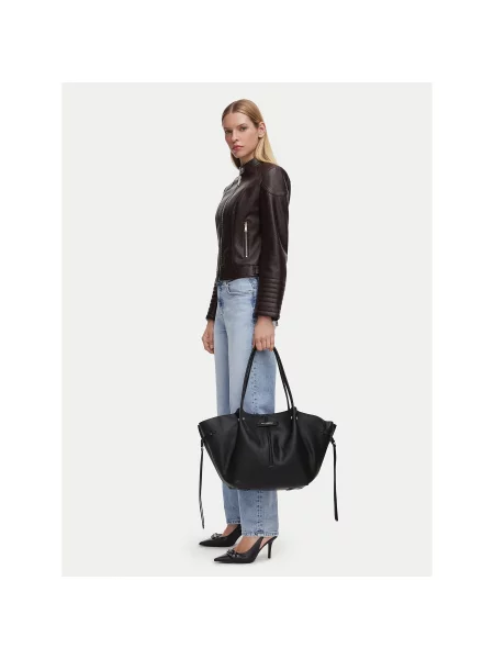 Karl Lagerfeld geantă tote pentru femei cu imitație de piele negru