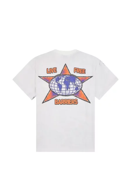Tricou Barriers cu imagine alb