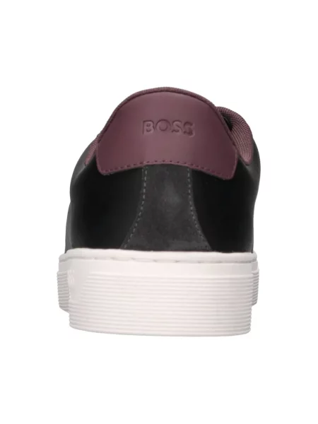 Sneakersy Boss skórzane czarne