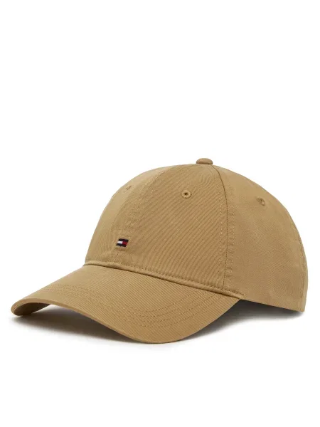 Шапка с козирка Tommy Hilfiger с изчистен дизайн зелено