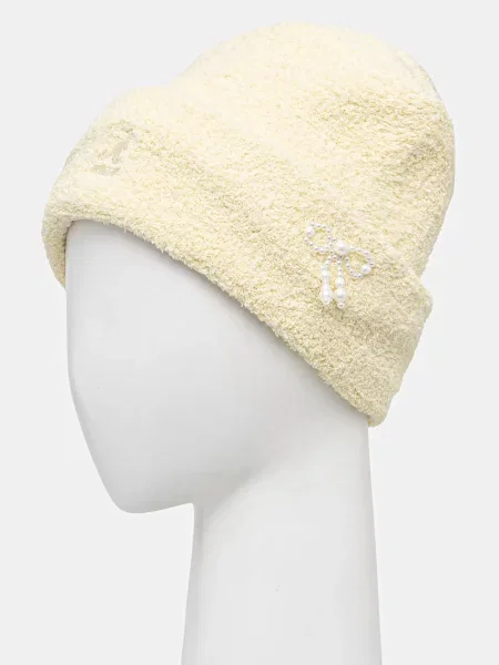 Шапка Kangol с жемчугом желтая