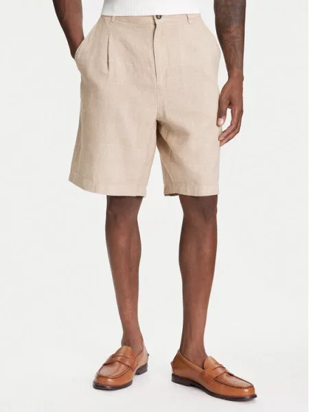 Kratke hlače iz tkanine United Colors Of Benetton bež