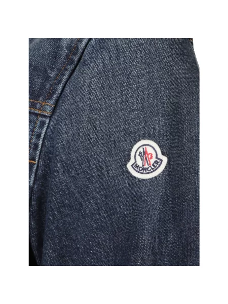 Koszula dżinsowa Moncler niebieska