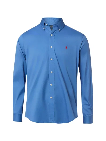 Polo Ralph Lauren Koszule Mężczyzna S Ultra-lekka koszula twillowa niebieski