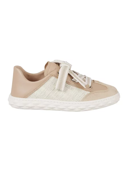 Sneakersy Jimmy Choo skórzane beżowe