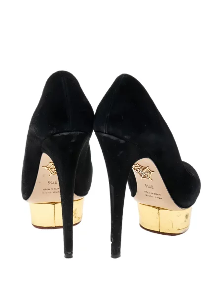 Pantofi cu toc Charlotte Olympia cu platformă negru