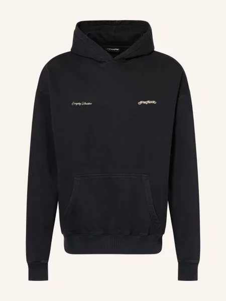 Pegador Oversized Mikina S Kapucí Ernem černá