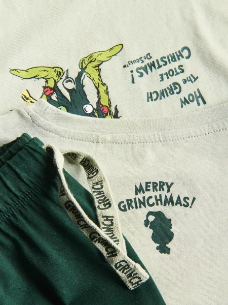 Reserved піжама Grinch світло-зелений зелена