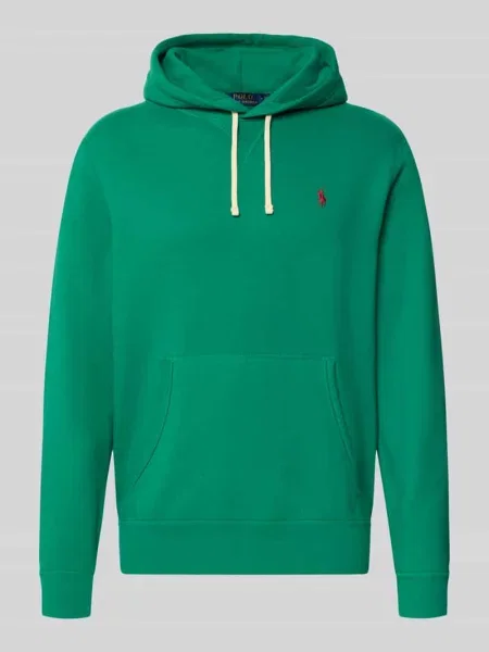 Bluza z kapturem o kroju regular fit z mieszanki bawełny Polo Ralph Lauren zielona