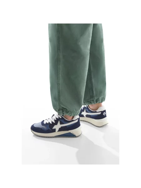 Sneakersy W6yz zamszowe niebieskie
