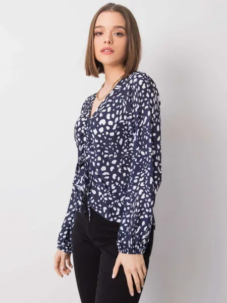 Bluză Fashionhunters albastru
