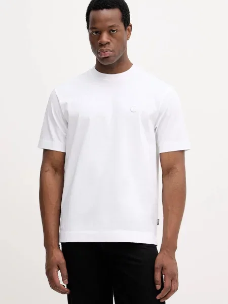 BOSS tricou din neted alb