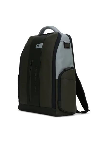 Torba Piquadro skórzana w miejskim stylu zielona