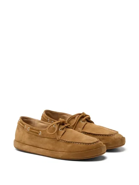 Fűzős csipkés loafer Marsell barna
