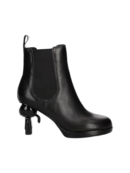 Buty do kostki Karl Lagerfeld skórzane czarne