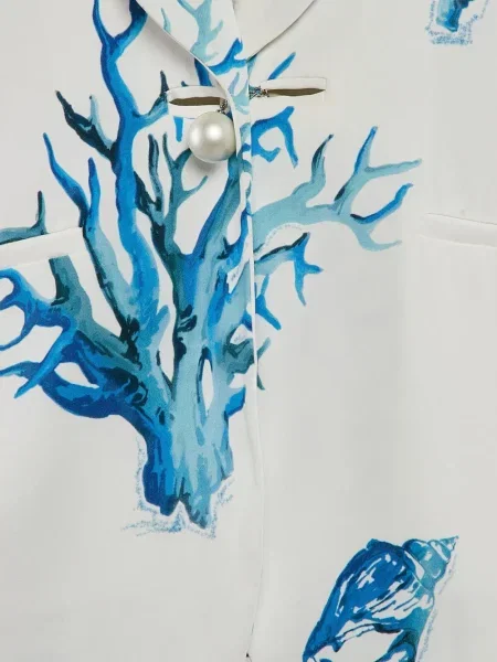 Sacou Ingie Paris cu perle alb